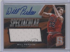 2013 Spectra Spectacular Swatch Signatures Orange 1/20 Will Perdue #69 Auto 0c3