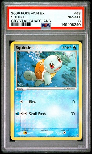 Squirtle graded PSA 8 for sale on eBay