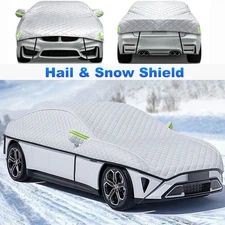 Car Half Body Cover Waterproof Ice Snow Windshield Cover Anti-UV For Sedan SUV