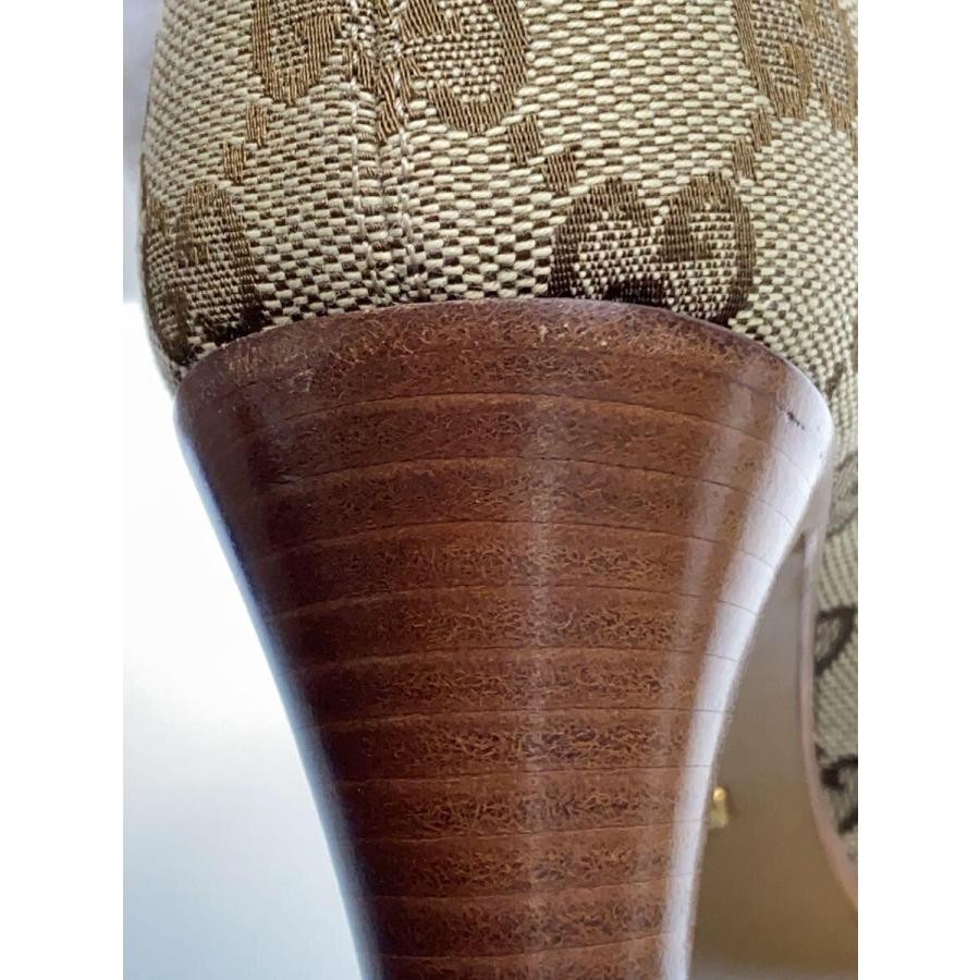 GUCCI Women's Long GG Canvas Boots Size:34/JP:21 Beige From Japan 141217K Authen thumbnail 6