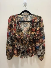 Desigual X M. Christian Lacroix Tapestry Multicolor Blouse Size Xxl