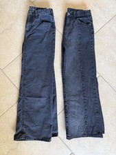 Old Navy Girls /Junior Black Jeans Lot of 2, Size 14, High-Rise Baggy Wide Leg