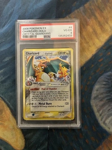 Pokemon TCG - Charizard Delta Species 4/100 Holo Crystal Guardians PSA 4