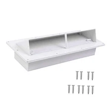 RVGUARD RV Range Hood Exhaust Vent Cover White for Motorhome Trailer (Include 