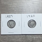 1925 1927 Mercury Dimes Silver Lot of 2 Circulated Business Strike Uncertified