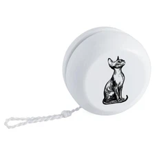 'Sphynx Cat Sitting' Retro Style Yo-Yo (YY00045859)