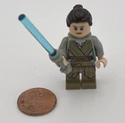 Lego STAR WARS Rey Skywalker Dark Tan Tied Robe Minifig Discolored Torso sw0677