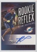 2017 Panini Absolute Rookie Reflex Signatures Red Raekwon McMillan Auto 1u6