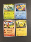 Charmander Squirtle Bulbasaur Pikachu Kanto Starters Pokemon SV 151 TCG Lot NM