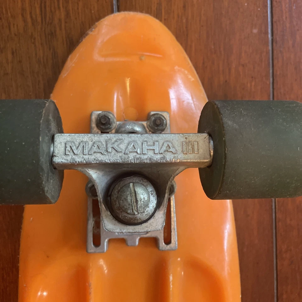 Monopatín completo original vintage naranja Makaha EE. UU. Foto 3 de 4