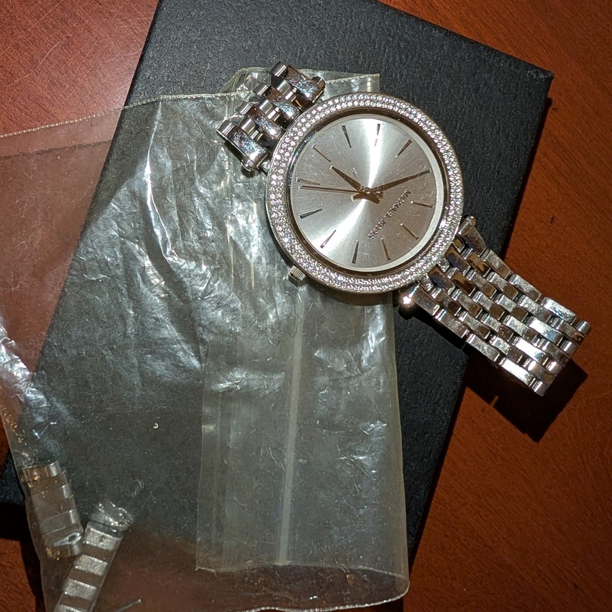 MICHAEL Michael Kors Silver Watch with Crystal Accents | eBay display picture 2