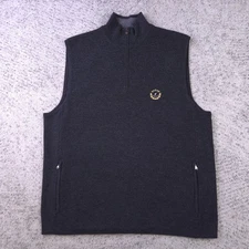 RLX Ralph Lauren Golf Vest Mens Large Wool Merino Windstopper Lined Eagle Logo