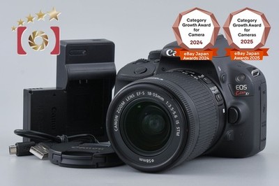 Canon EOS Kiss X7 / Rebel SL1 / 100D Black 18.0 MP EF-S 18-55 IS STM Lens