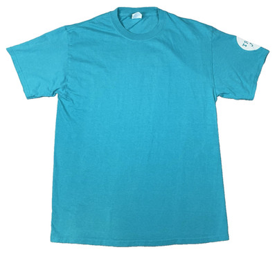 Trader Joe s Employee Uniform T Shirt Mens Medium Teal Crewneck Port Company