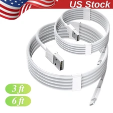 USB A to L Charging & Data Sync Cable For iPhone 6 7 8 X SE 11 12 13 14 Pro Max