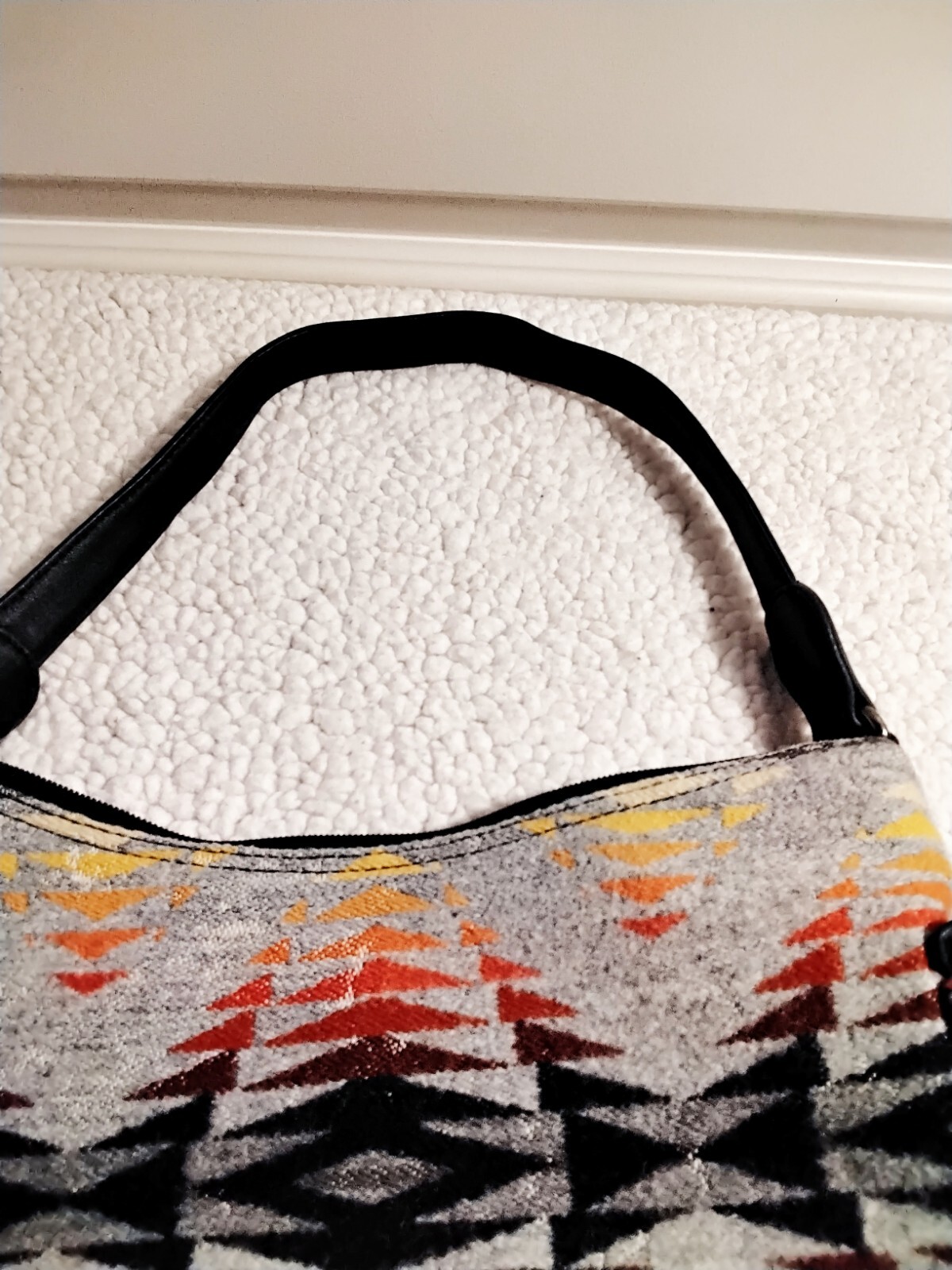 Pendleton Purse Multicolor Pattern Leather Strap … - image 8