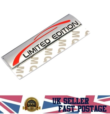 2pcs Car 3D Limited Edition Logo Emblem Badge Sticker Auto Decal Accessories - Foto 13