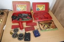Vintage Meccano Accessory Outfit 4a 6a No. 7/8 Bundle Clockwork Motor Job Lot