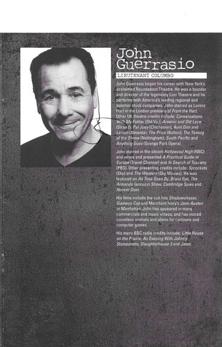 Cast Signed Programme. Lieutenant Columbo. 4 Sigs Incl John Guerrasio +++ - Picture 3 of 6