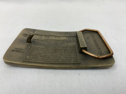 San Quentin State Prison Belt Buckle 1981 Collectors Pigville Artworks Numbered - Picture 13 of 24