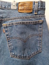VTG LEVIS 545 Light Wash Loose Fit blue Jeans Brown Tab men's size 42x30 