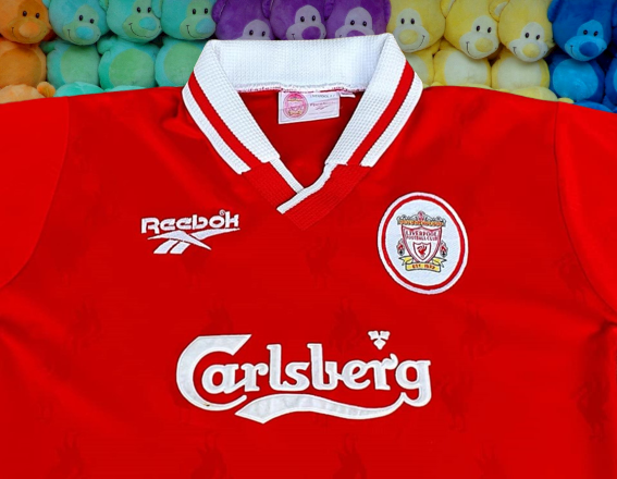 LIVERPOOL FC 1996-1997 HOME JERSEY UEFA-CUP WINNERS CUP SEMI FINAL