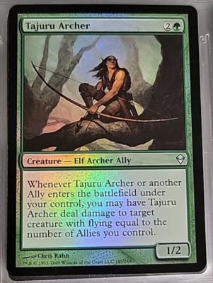 MTG FOIL Tajuru Archer  Zendikar Card # 185 | eBay