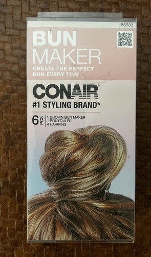NEW CONAIR BOW BUN MAKER - 6 PIECE KITS (55583) new in original package - 第 1/3 張圖片