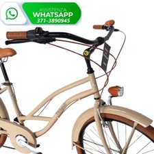 Bicicletta CRUISER VELOPOLI 26" con Sella COMODA e CAMBIO 6 Marce / Marrone