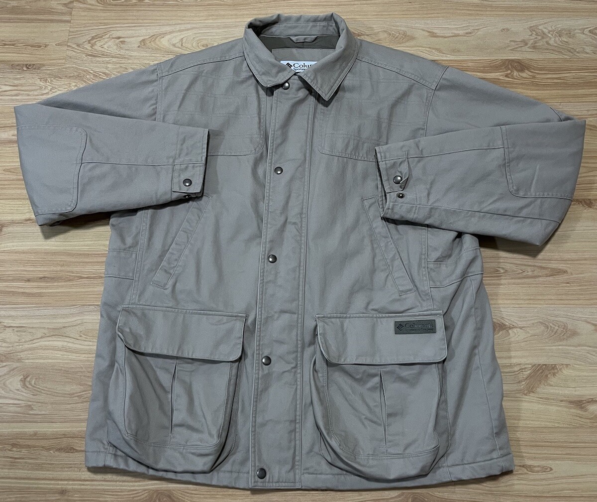 COLUMBIA MENS HEAVY COTTON BARN COAT FIELD JACKET SZ L OVERSIZED