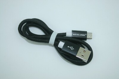 VOXLINK Micro USB Cable - Fast Charging, Black, US Stock