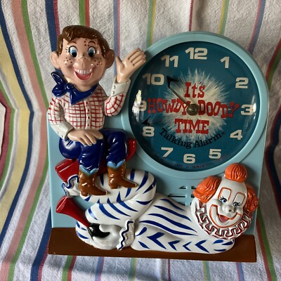 HOWDY DOODY TALKING ALARM CLOCK 1974 Janex Works! | eBay