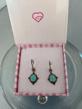 IN SEASON JEWELRY STERLING SILVER 925 TURQUOISE DROP EARRINGS NEW
