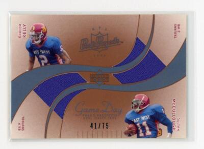2003 Upper Deck Pros & Prospects #DJC-KM Kareem Kelly Sultan McCullough #/75
