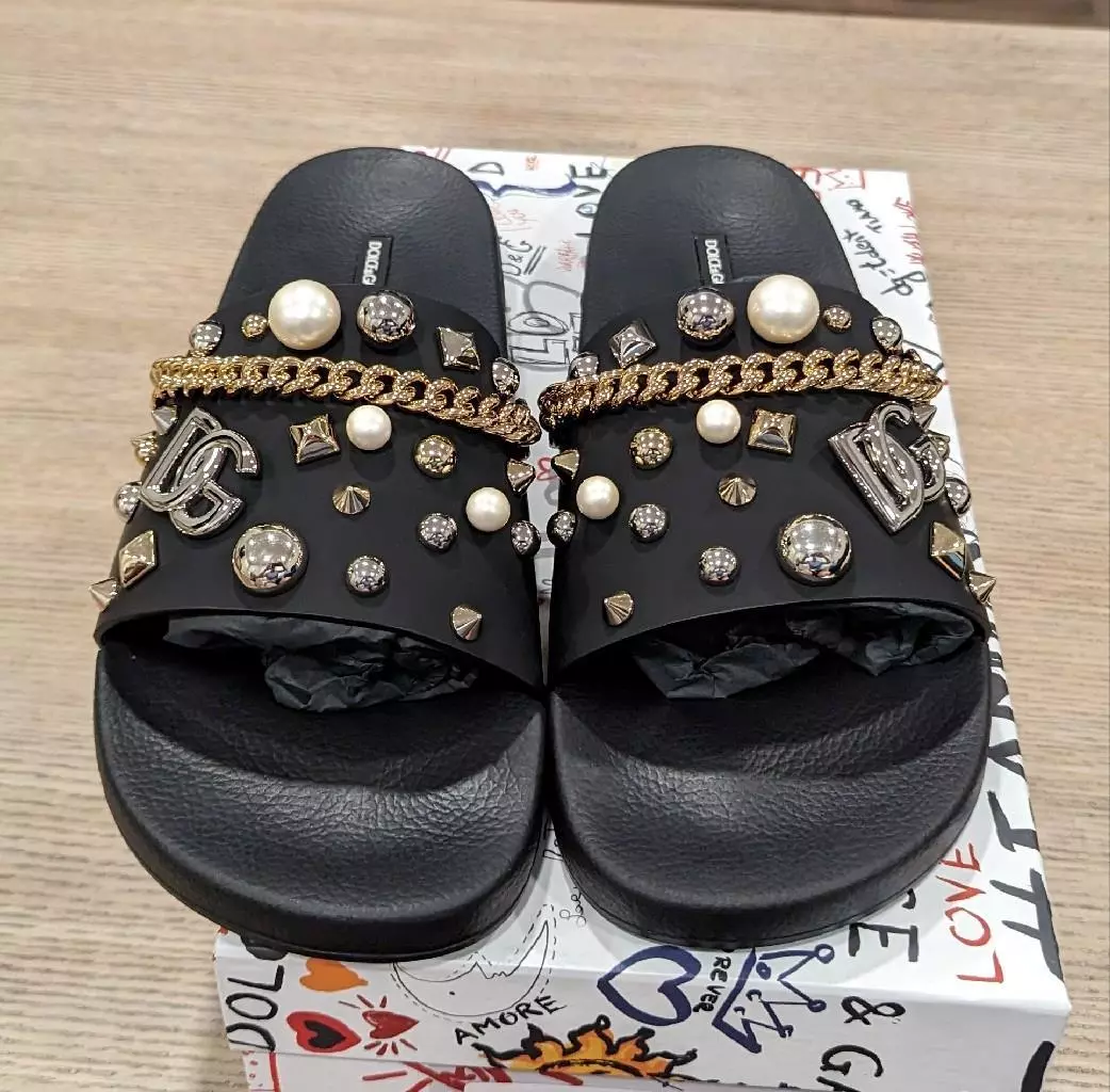 Dolce and gabbana mens flip clearance flops