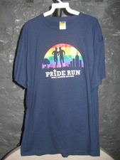 Pride Run Vintage Blue 2009 Front Runners New York XL T-Shirt