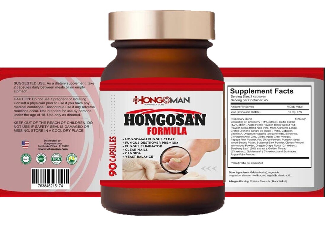 HONGO SAN ORIGINALE ANTI FUNGO 180 CAPSULE E CREMA FORMULA HONGO ZANA supporto foto 2