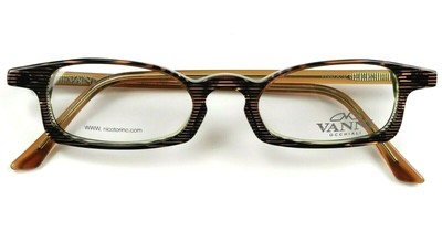Vanni eyeglasses frames Nico design, V1550 232 45-19-140 Italy brn/green 90s mod