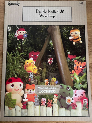 Woolly Woodlings STRICKANLEITUNG Heft 12 Tierspielzeug Frosch Tiger Wendy 321
