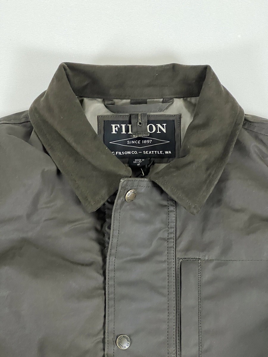 FILSON COVER CLOTH MILE MARKER COAT OTTER GREEN M NWT SOLD FILSON COVER CLOTH MILE MARKER COAT OTTER GREEN M NWT SOLD