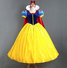 Adult Women Snow White Dresses Cosplay Princess Book Week Costume Party Dress