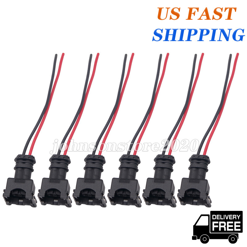 1984-1987 300ZX Connectors 6-Piece Fuel Injector Connector Set