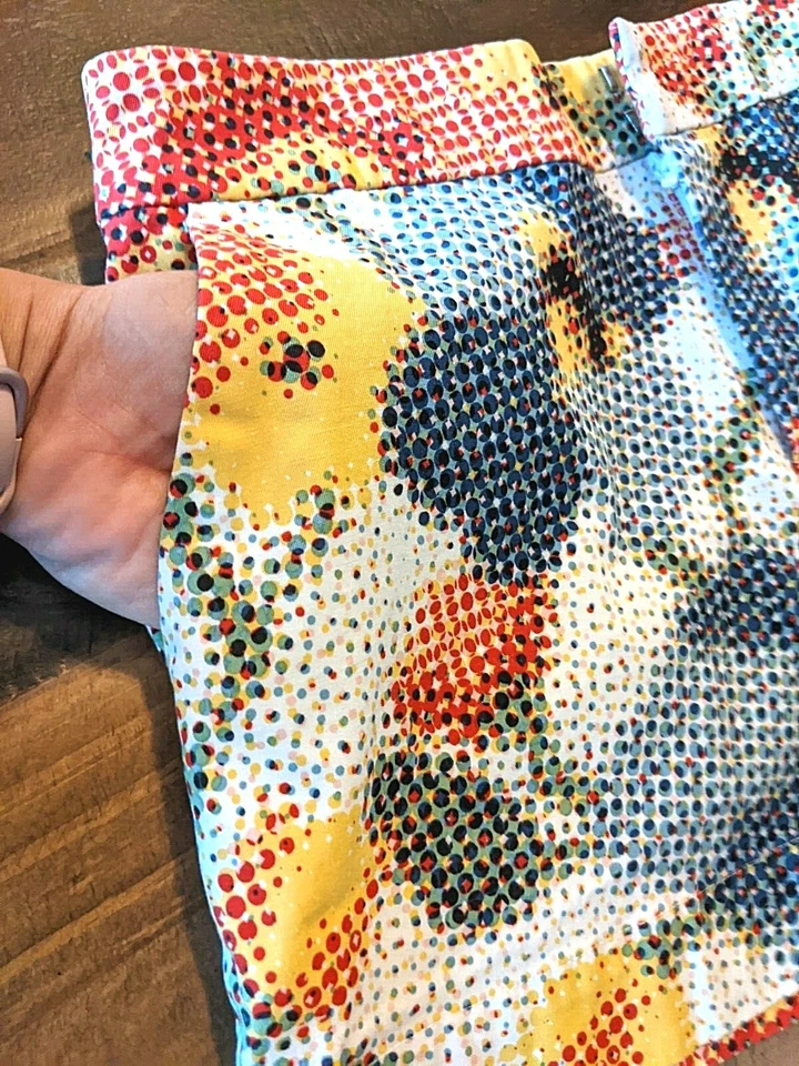 Pantalones cortos multicolores para mujer Kate Spade Saturday talla 2 Foto 3 de 4