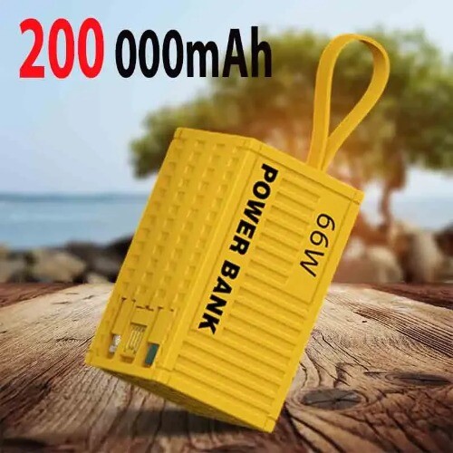 Power Bank for 200000 MAh Power Bank 66W Super Fast Charging Sufficient Capacity-image