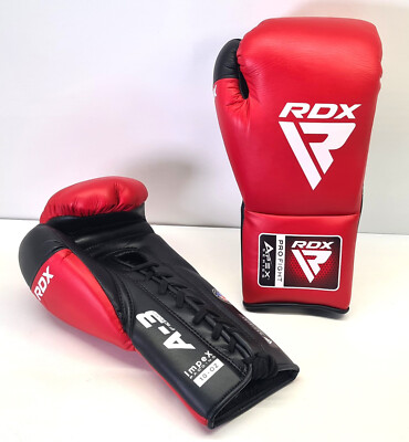RDX A-3 Apex Competition Pro Fight Wettkampf Boxhandschuhe Red/Black   10oz  NEU