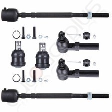 For 1991-1995 Dodge Caravan 6pcs Kit Lower Ball Joints Inner Outer Tie Rod Ends