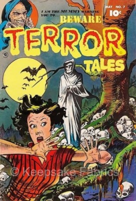Mummy Terror Tales Comic Quilt Block Multi Sizes