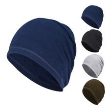 Women Men Winter Fleece Beanie Hat Running Cycling Slouchy Skull Skiing Warm Cap