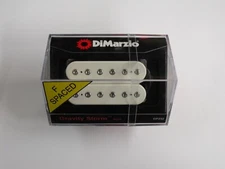 DiMarzio F-spaced Gravity Storm Neck Humbucker White W/Chrome Poles DP 252