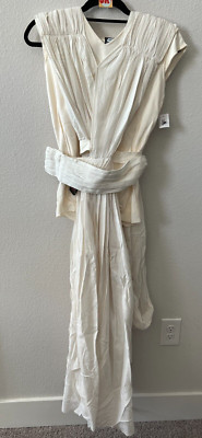 NEW Star Wars Rey Skywalker Costume Adult XL White Galaxys Edge Disney Parks